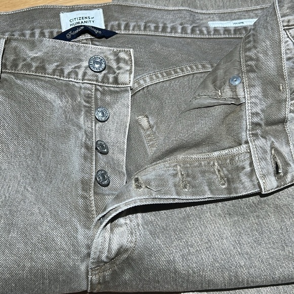 CITIZENS OF HUMANITY Jolene High-Rise Straight Cropped Jeans Ponytail - Picture 8 of 13